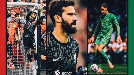 Building the perfect goalkeeper: Alisson's one-on-ones, Ederson's passing, Raya's catching