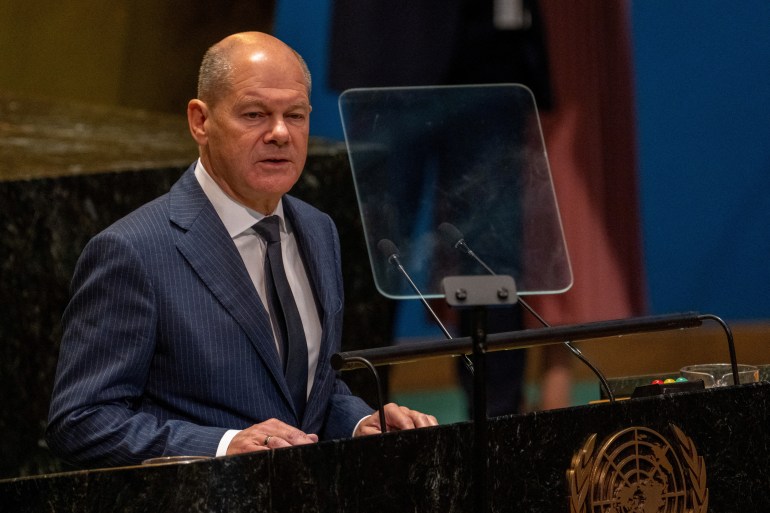 Olaf Scholz at UN