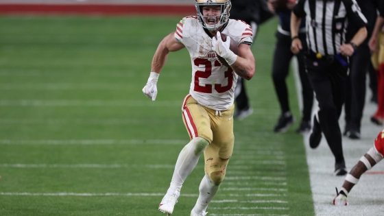 Christian McCaffrey inactive vs. Jets in 49ers season opener due to calf/Achilles injury