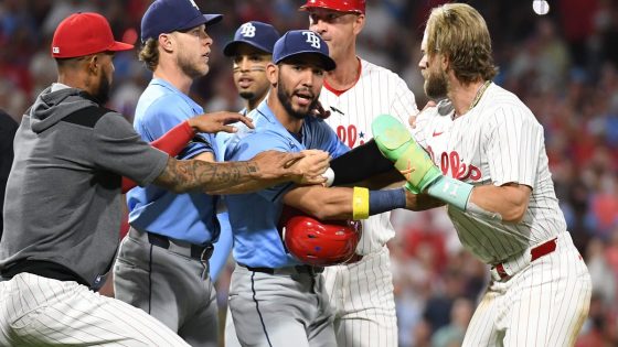 The Phillies are rolling and can taste it after rallying past Rays as benches clear