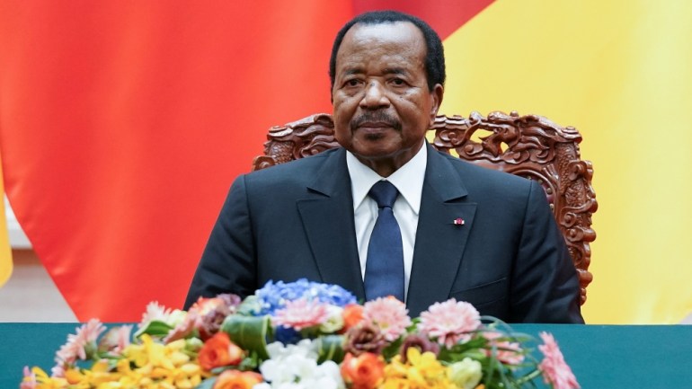 FILE PHOTO: President of Cameroon Paul Biya