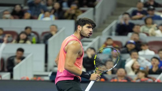 Carlos Alcaraz beats Jannik Sinner in China Open's latest installment of the best matchup in tennis