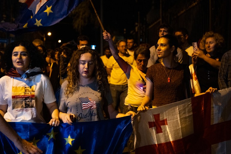 Georgia protests Nils Adler