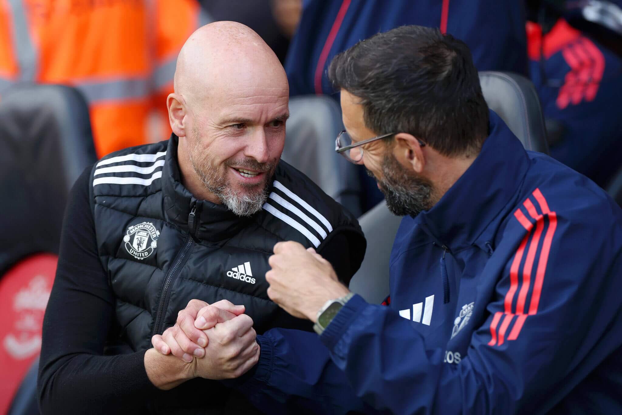 Van Nistelrooy was brought in to work alongside Ten Hag this summer (Michael Steele/Getty Images)