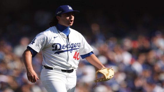 Brent Honeywell, 'playoff perm' and all, is a hit with Dodgers' bullpen: 'He's one of one'