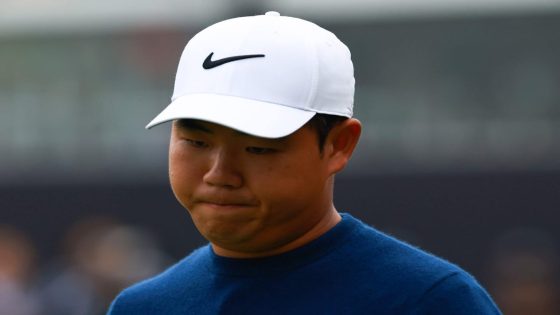 Tom Kim broke his locker door after losing playoff in Korea