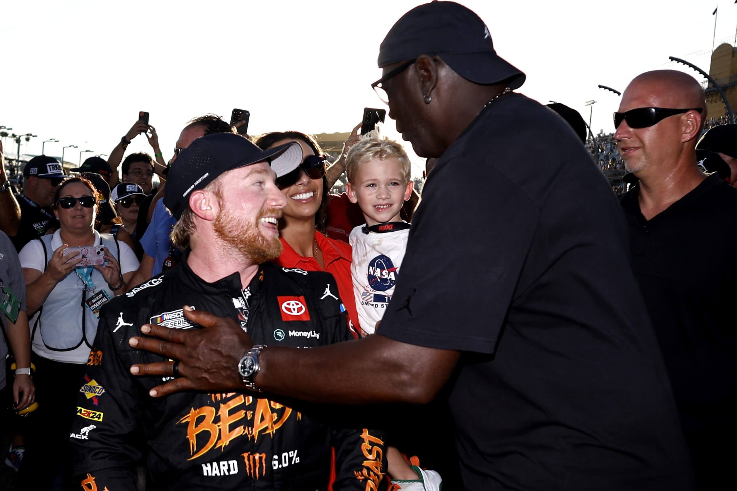 Tyler Reddick and Michael Jordan