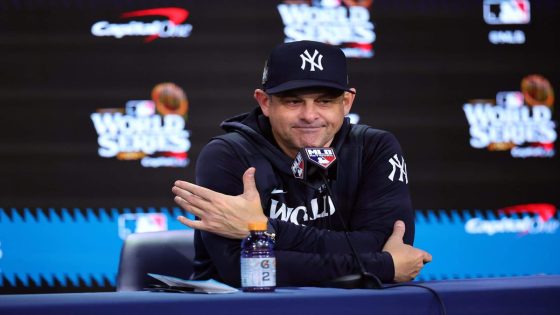 Yankees’ Aaron Boone, with future unsettled, ‘heartbroken’ after World Series loss