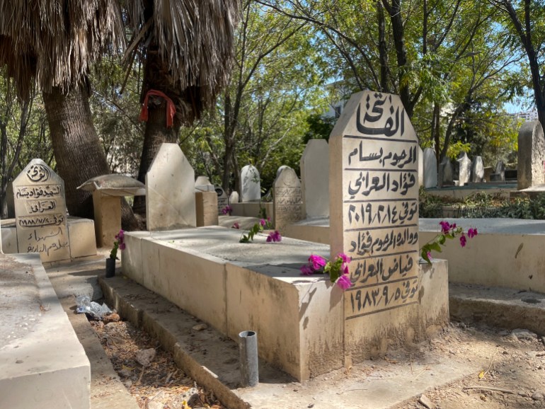 The graves of Bassam and his three sons