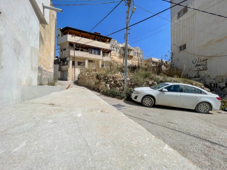 The spot in Jenin where both Fouad and Muhammad were killed by Israeli soldiers