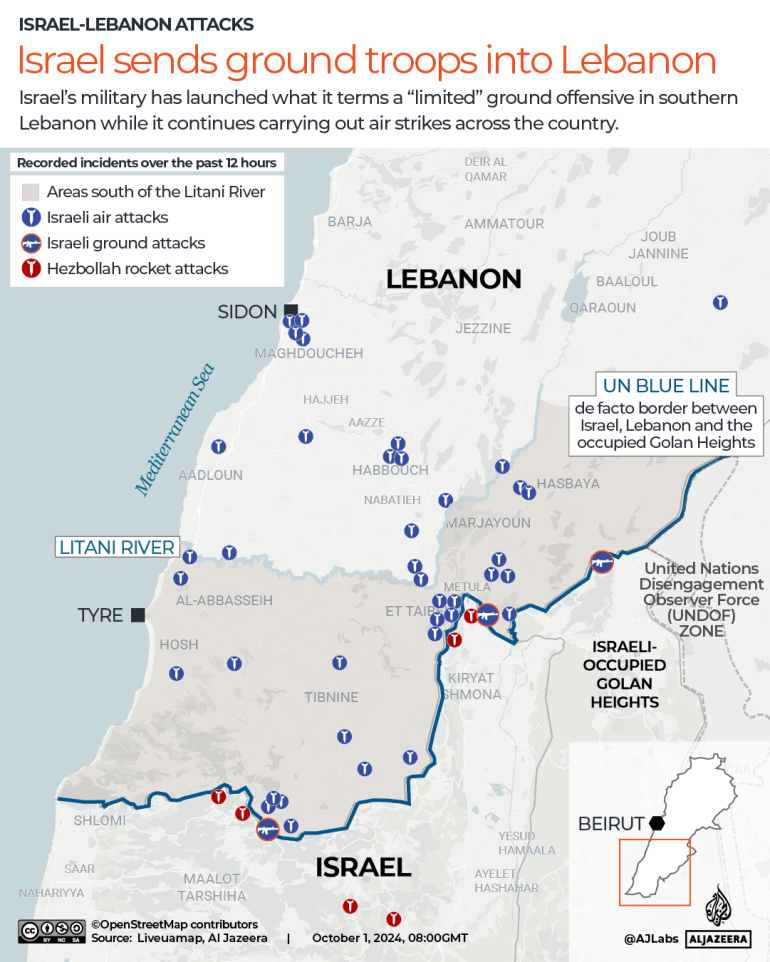 INTERACTIVE - Israel sends ground troops into Lebanon-1727773314