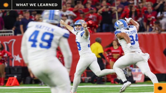 What we learned in NFL Week 10: Lions pull off stunner, Bears falling apart