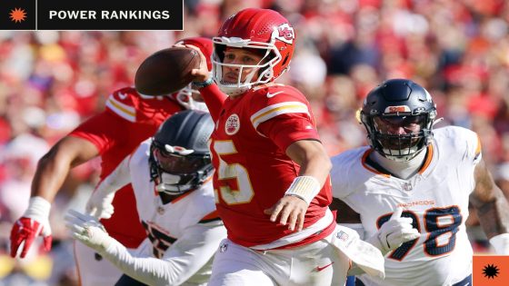 NFL Power Rankings Week 11: Chiefs back at No. 1, plus quarterback confidence rankings