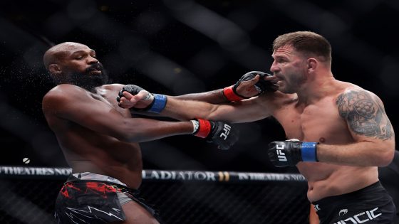 Jon Jones sends Stipe Miocic into retirement in front of Trump | In Pictures News