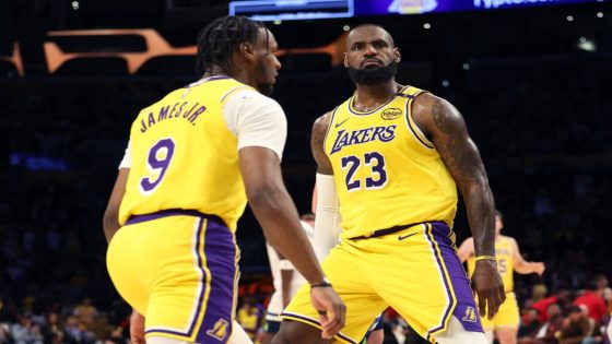 Jerseys worn by LeBron and Bronny James in historic first NBA game together go up for sale