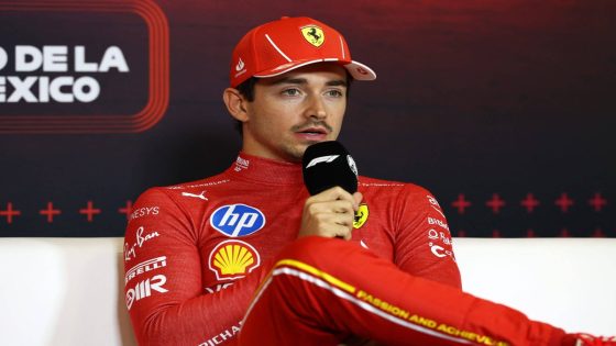 Charles Leclerc fined by FIA after using inappropriate language at Mexico Grand Prix