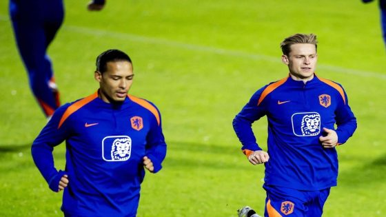 Virgil van Dijk and Frenkie de Jong out of Netherlands squad on 'medical grounds'