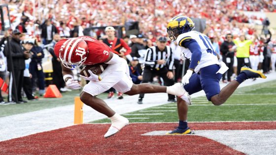 Indiana 10-0 for first time after holding off Michigan rally. Are Hoosiers a Playoff lock?