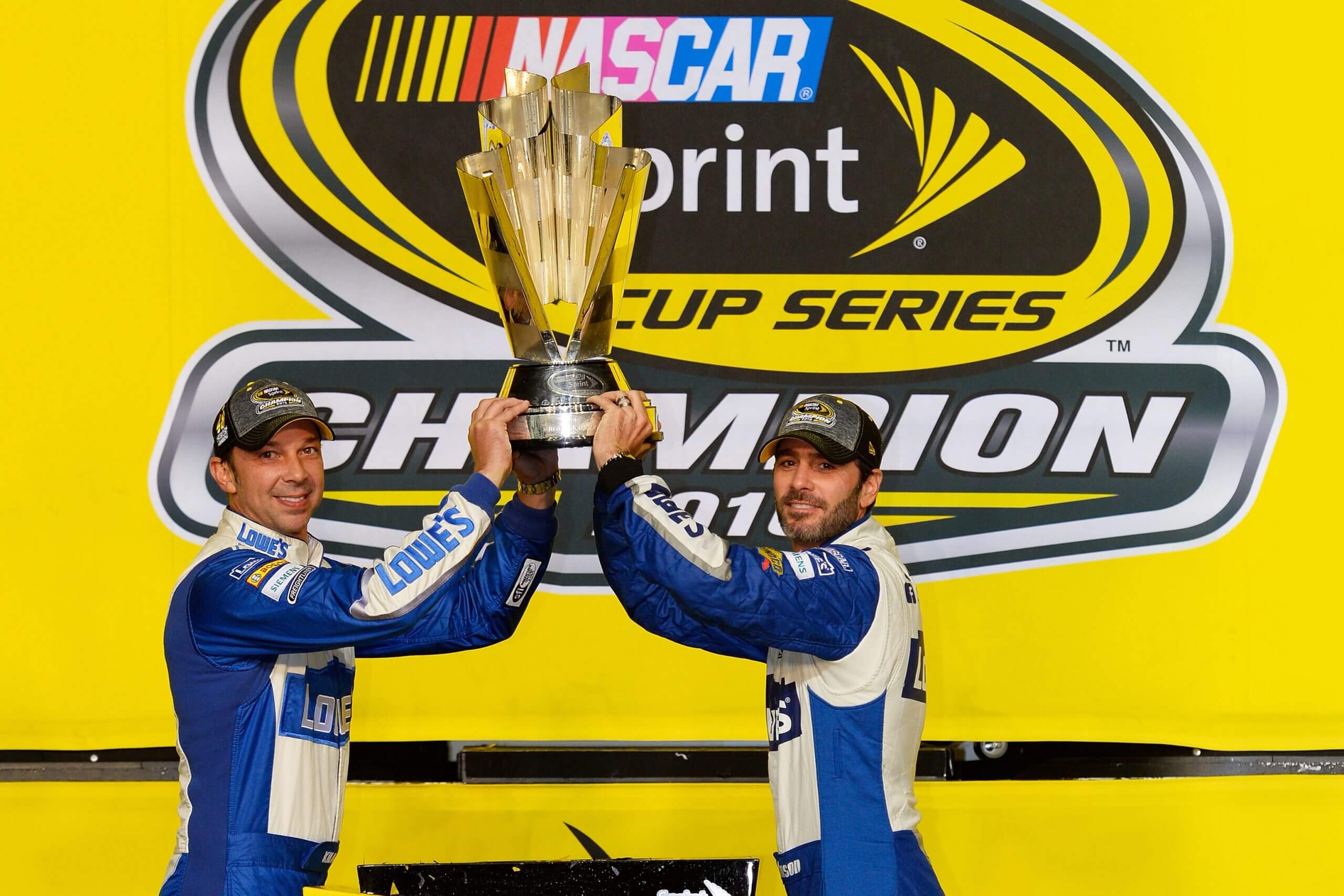 Chad Knaus and Jimmie Johnson