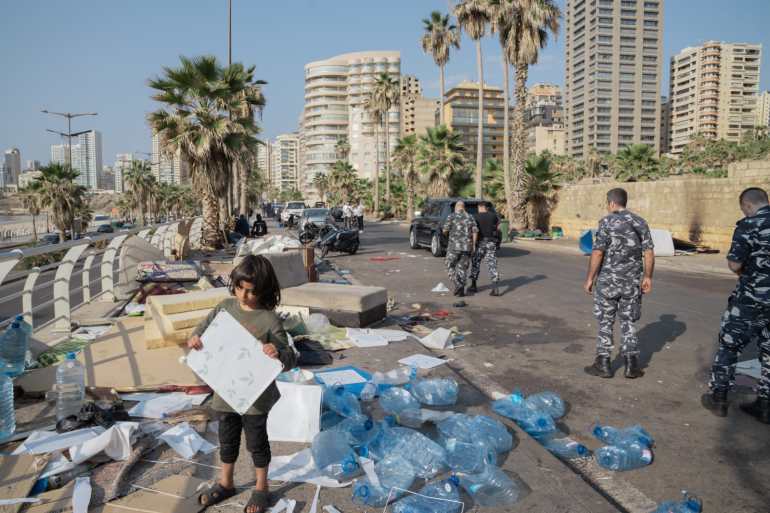 Lebanon displaced families