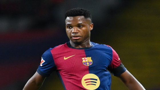 Barcelona's Ansu Fati out for four weeks with hamstring injury