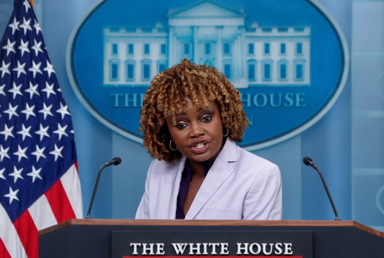 White House Press Secretary Karine Jean-Pierre