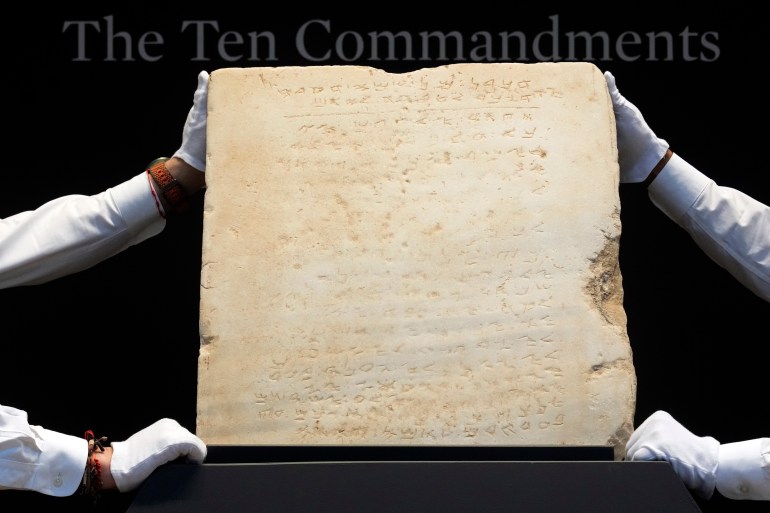 Ten Commandments auction