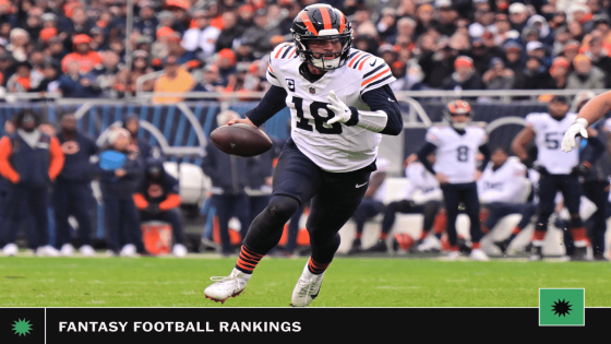 Week 14 fantasy football rankings: Sleepers, projections, starts, sits | Caleb Williams, Jordan Addison and more