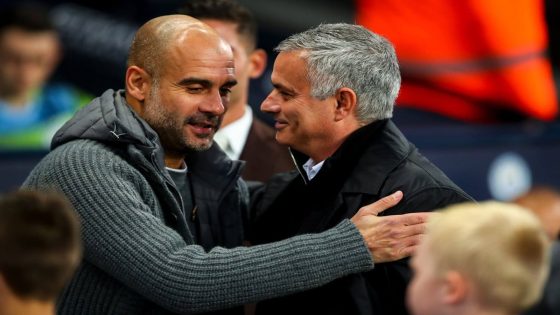 Pep Guardiola responds to Jose Mourinho's 'clean and fair' trophies comments: 'It was a joke'