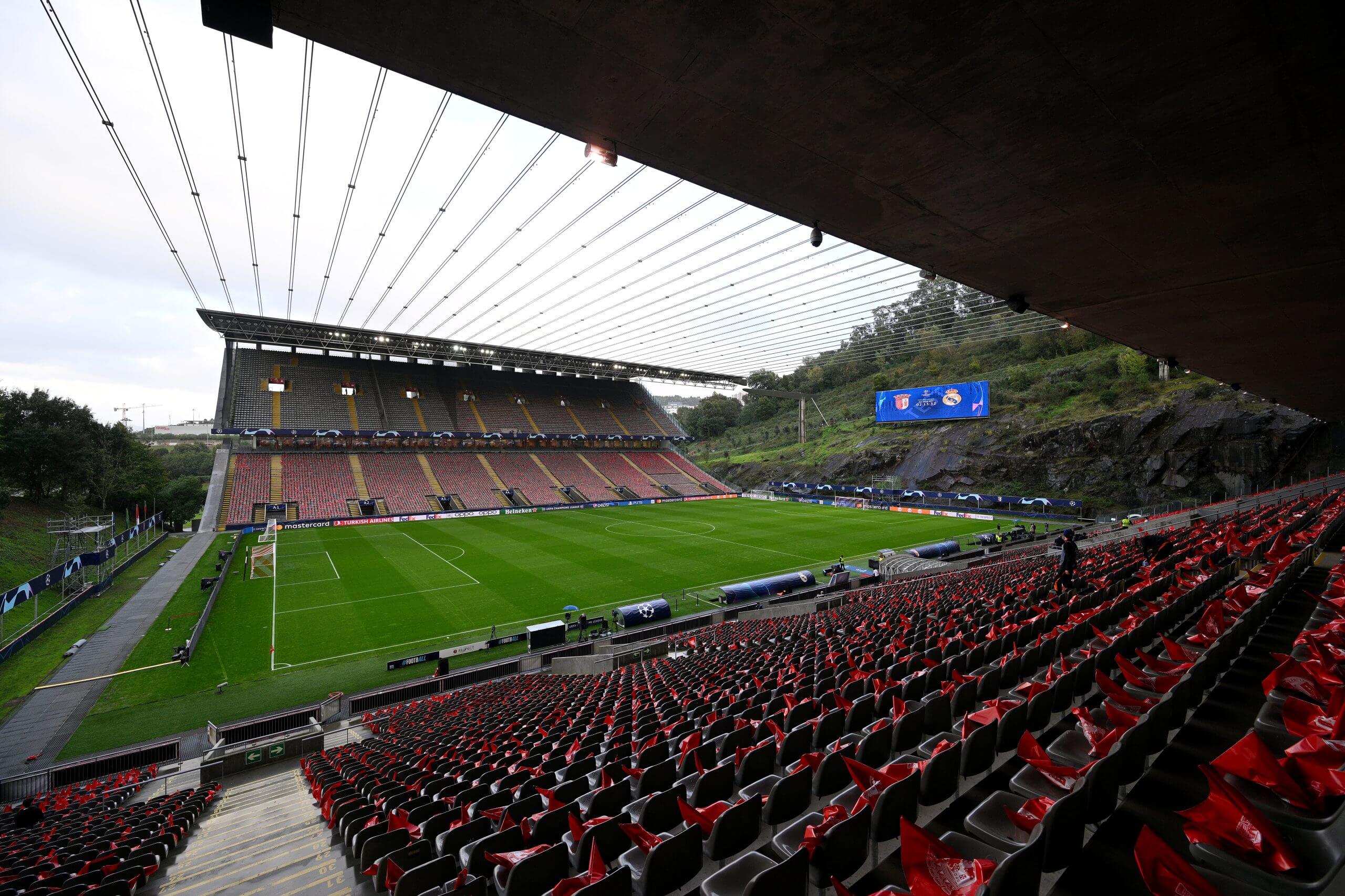 The Municipal de Braga holds a capacity of just over 30,000 (Octavio Passos/Getty Images)