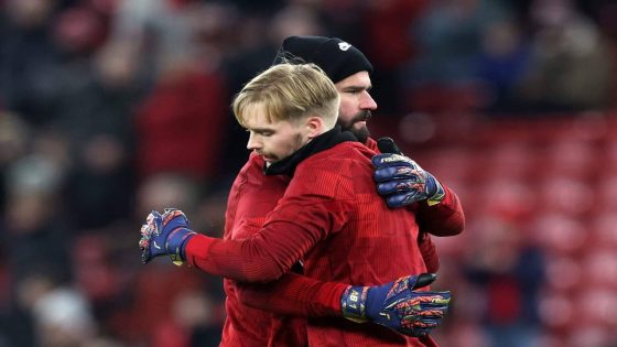 Caoimhin Kelleher's Liverpool form means Alisson won't be rushed back – Arne Slot