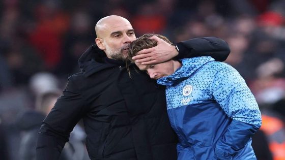 Manchester City manager Pep Guardiola denies falling out with Kevin De Bruyne