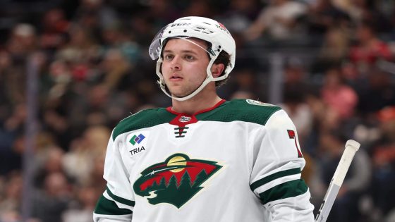 'I'm not dying, I'm OK:' Wild's Brock Faber on 'scary' scene taking puck to throat