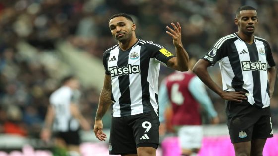 Newcastle striker Callum Wilson set for lengthy absence after latest injury setback