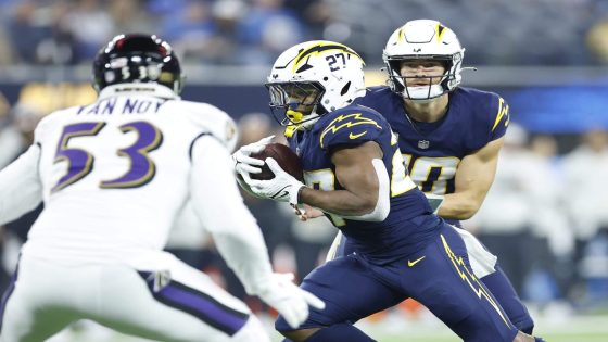 Chargers place J.K. Dobbins, Alohi Gilman on injured reserve