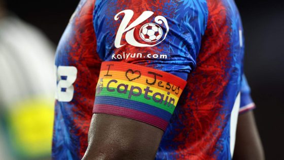 Marc Guehi at risk of FA punishment over religious message on rainbow armband