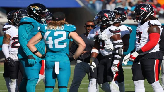 NFL suspends Texans' Azeez Al-Shaair 3 games following late hit on Trevor Lawrence