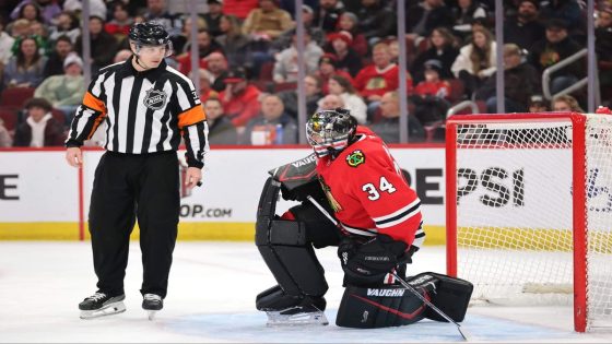 Blackhawks goalie Petr Mrázek to miss time after lower-body injury: What it means for Chicago