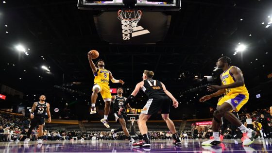 Bronny James shines in G League road debut with 30 points in 25 minutes