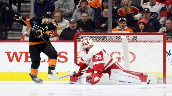 Scott Laughton scores all 4 Flyers goals in historic evening: 'He means so much to us'