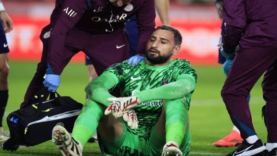 PSG's Gianluigi Donnarumma sustains serious facial injury in Ligue 1 match