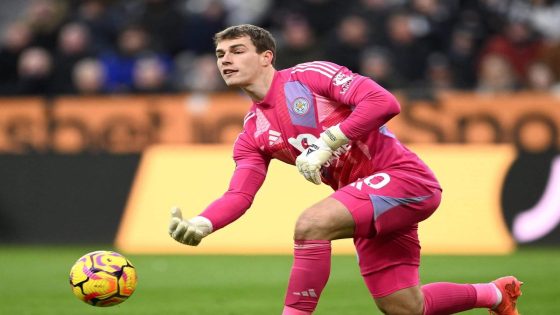 Leicester goalkeeper Mads Hermansen an injury doubt vs Wolves