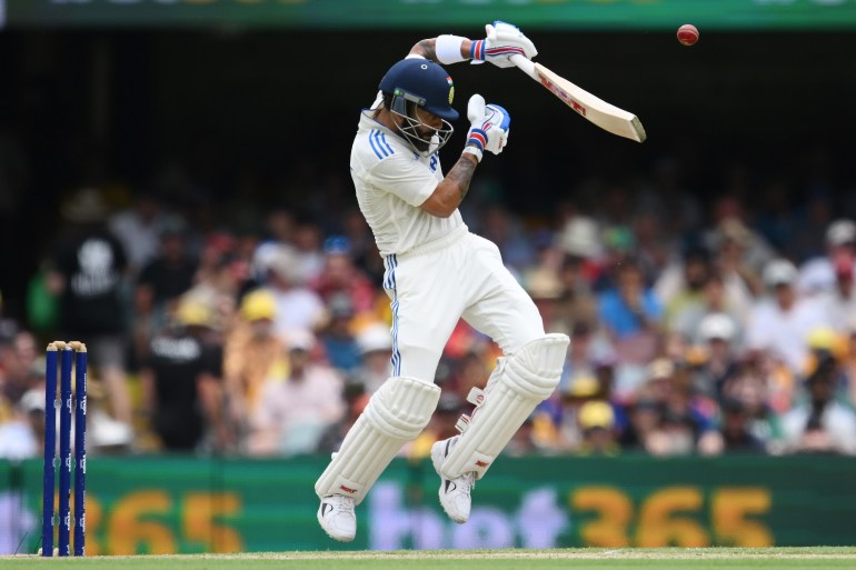 Virat Kohli batting.