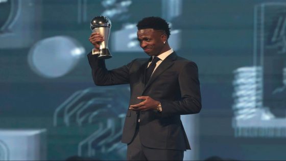 FIFA Best Awards: Vinicius Junior named men's player of the year, Aitana Bonmati wins women's prize