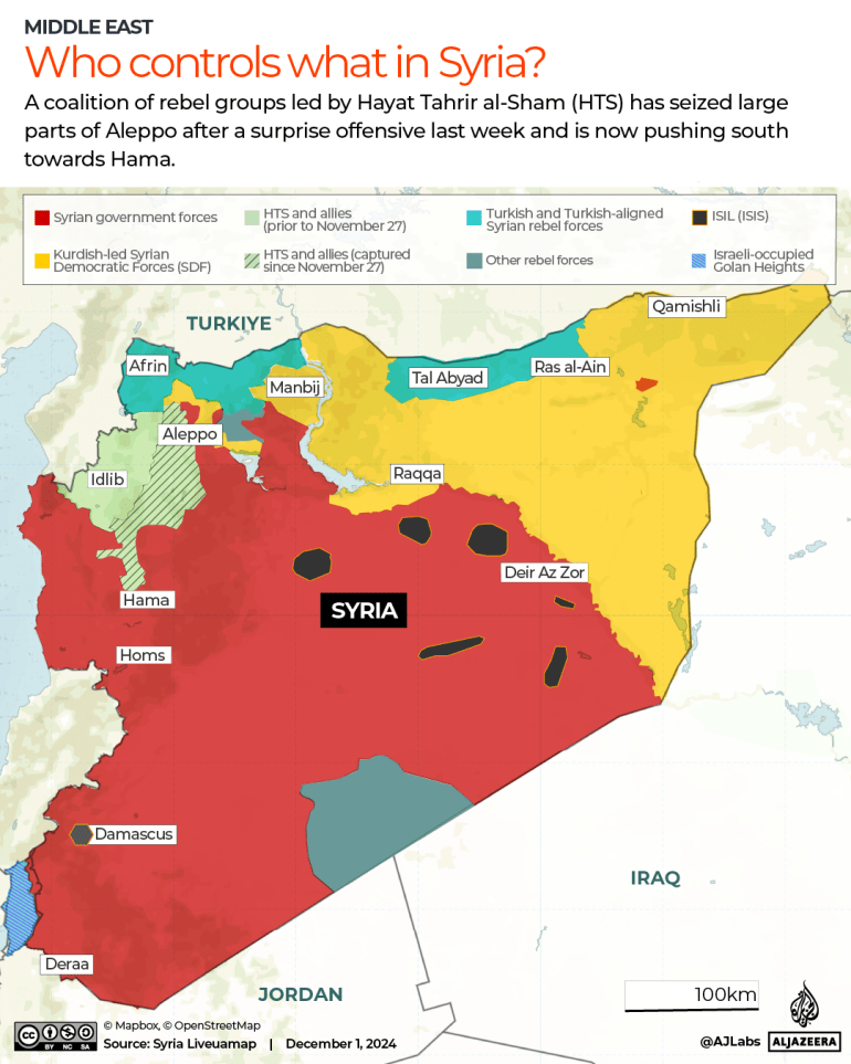 INTERACTIVE-Who controls what in Syria - Dec 1, 2024-1733065252