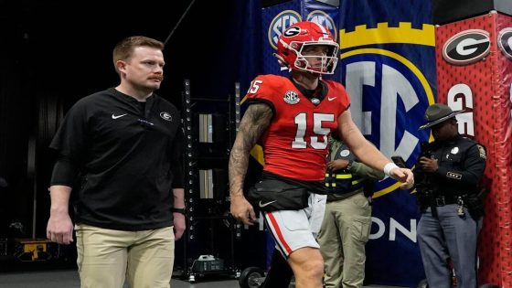 Georgia QB Carson Beck’s availability for Sugar Bowl uncertain with elbow injury