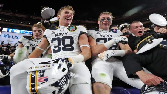 Army-Navy rivalry game sets viewership record, SEC dominates most-watched games list