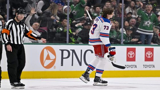 NHL suspends Rangers' Matt Rempe 8 games for hit on Stars' Miro Heiskanen