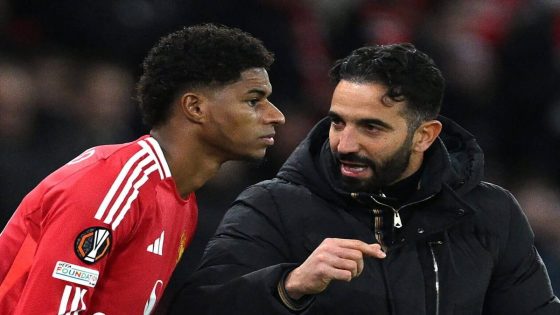 Ruben Amorim happy for Marcus Rashford to stay at Manchester United: 'We are better with him'